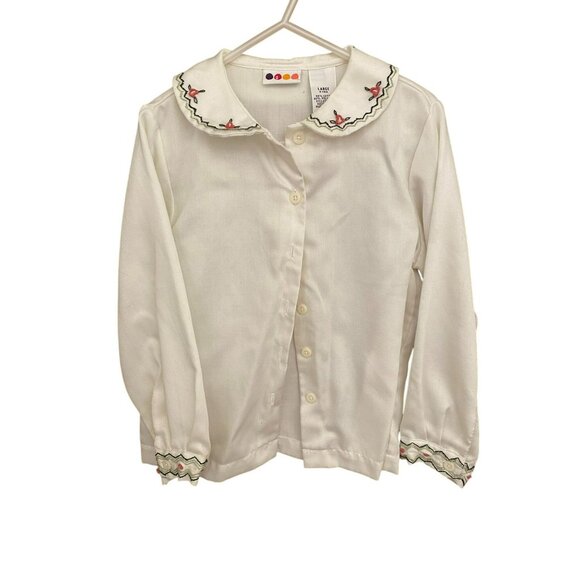 Vintage Gymboree 5Y Nutcracker Smocked Red Velvet Christmas Dress With Blouse an - Picture 7 of 16